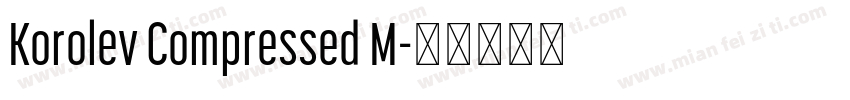 Korolev Compressed M字体转换